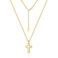 thumbnail image 5 of VNOX 925 Sterling Silver Cross Necklace for Men - Faith Cross Chain Necklaces Small Dainty Pendant Jewelry Gifts for Teenager, Easter First Communion Baptism Birthday, 5 of 9