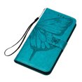 thumbnail image 6 of Mantto iPhone 12 Pro Case, Magnetic Folio Butterfly Patterned Wallet Case, PU Leather with Wrist Strap Credit Card Holder Slots Kickstand Protective Cover For iPhone 12 Pro, Blue, 6 of 15