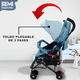 thumbnail image 5 of Carriola de Paseo Plegable Rm Regalomex con Toldo y Respaldo Reclinable azul Grande, 5 of 6