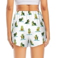 thumbnail image 4 of Goofa Cute Avocado Yoga Printed Women 2 in 1 Running Shorts,Quick Dry Athletic Workout Shorts,High Waisted Athletic Shorts with Liner Pockets-Large, 4 of 9