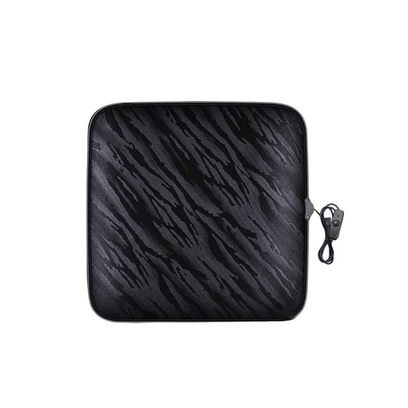 Kenally Cojín de asiento con calefacción plegable Cojín de silla de calefacción eléctrica elástica con puerto USB Luz Auto Butt Pads Office Home Ventana automotriz Negro Kenally VI022582-03
