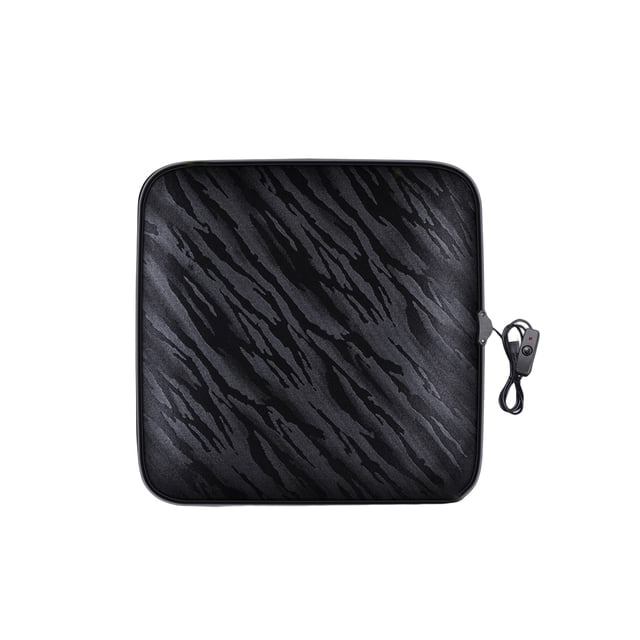 Kenally Cojín de asiento con calefacción plegable Cojín de silla de calefacción eléctrica elástica con puerto USB Luz Auto Butt Pads Office Home Ventana automotriz Negro Kenally VI022582-03