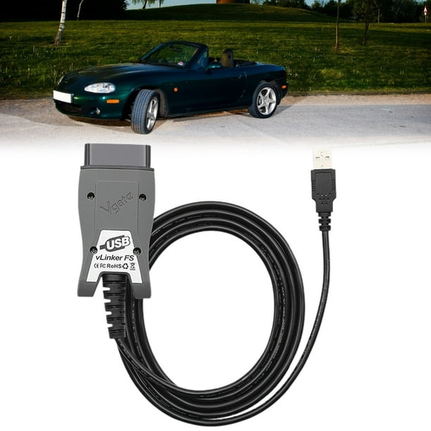 Adaptador Vgate Vlinker Fs Compatible Con Ford/Mazda Obd2 Soporte De Línea De Diagnóstico De Coche 24V Coche seitruly VI011653-00