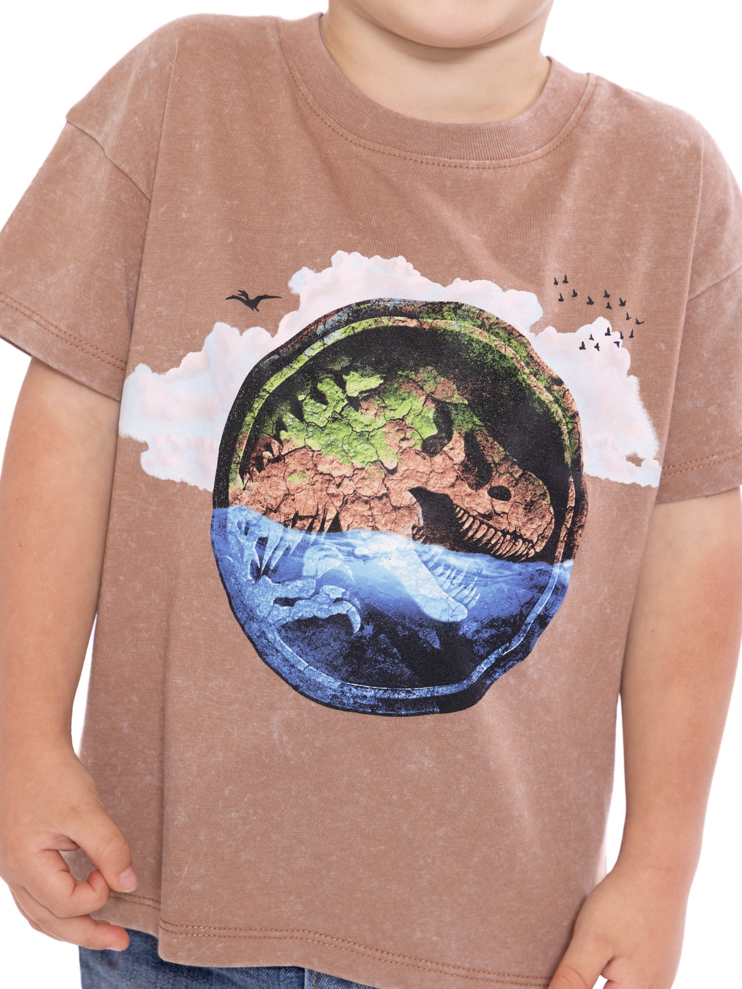 Jurassic Toddler Graphic Crewneck Tee with Short Sleeves, Sizes 12M-5T