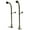 Nickel, variant on Kingston Brass CC458PL Standard Mount Rigid Freestand Supplies with Stops, Brushed Nickel