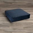 thumbnail image 5 of Jaxx Brio Large Décor Floor Pillow / Meditation Yoga Cushion, Plush Microvelvet, Indigo, 5 of 5