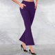 thumbnail image 1 of Pantalones KIHOUT para mujer, tallas grandes, pantalones de vestir, pantalones de trabajo de cintura alta, pantalones casuales de oficina elásticos., 1 of 7