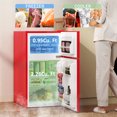 thumbnail image 3 of HOMCOM 3.2 Cu Ft Mini Fridge with Freezer Adjustable Shelf Reversible Doors, 3 of 8