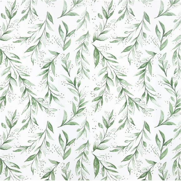 Green Peel and Stick Wallpaper: Self Adhesive Wallpaper Removable Wallpaper for Living Room Waterproof Vinyl Wallpaper Wall Cabinet Shelf Liner 44.5 * 300 cm