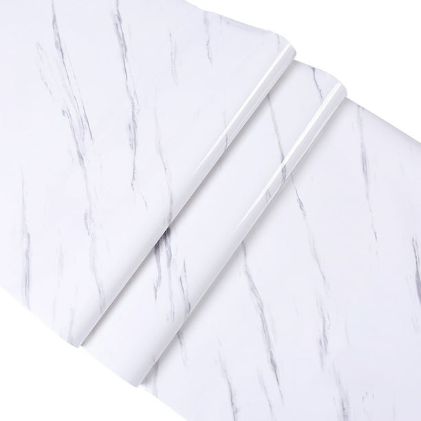 Papel de Contacto de Mármol para Encimeras Papel Pintado de Mármol Impermeable Encimeras Despegables y Pegables Papel de Contacto para Gabinetes de Cocina Revestimiento Autoadhesivo Decorativo para