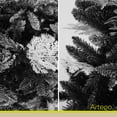 thumbnail image 2 of Árbol De Navidad semi Nevado Negro Artego Black Spruce Premium Material Ramas PE Pino Navideño 220 Cm De Alto con base de metal maleta transportadora, 2 of 8