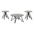 thumbnail image 1 of Hadi Ensemble Rond de 3 Pcs SmartTop Table Basse et Bout de Canapé en Ciment, 1 of 11
