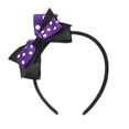 thumbnail image 6 of IBTOM CASTLE Toddler Baby Girls 1st 2nd Birthday Outfit Mini Polka Dots Romper Tutu Dress Mouse Ears Headband Princess Skirt Set for Photo Shoot 2 Years Purple + Black, 6 of 8