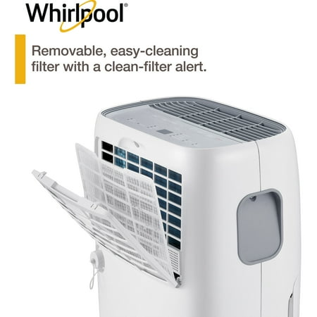 Whirlpool - 40 Pint Dehumidifier - White