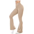 thumbnail image 1 of Pantalones de yoga de cintura alta UEU Flare V Crossover Khaki XS, 1 of 5