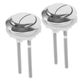thumbnail image 1 of 2 piezas de tapa de repuesto para tanque de agua de inodoro con botón pulsador de reparación de doble descarga redonda, 1 of 6