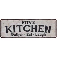 RITA'S Kitchen Rustic Look Chic Sign Home Décor Gift 6x18 Sign G61804663