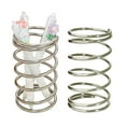 thumbnail image 4 of Shoreew Stainless Steel Toothbrush Holder Spiral Design Multipurpose Toothpaste Makeup Brush Storage Rack Bathroom Organizer, 4 of 7