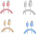 thumbnail image 3 of 1 Meter Type-C Woven Mobile Phone Data Cable Charging charge cable Woven data cable ; Line Cord 2 in 1 Fast Charging Data Transfer, 3 of 9