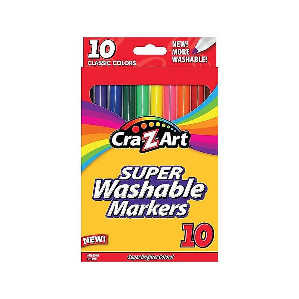 CraZArt Classic Super Washable Markers, Fine 1016148