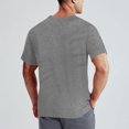 thumbnail image 7 of Hinvhai Men's T Shirts Short Sleeve Classic V Neck T-Shirt Casual Summer Basic Tee Shirt Gray M(M), 7 of 7