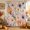Apricot, Pale Violet, variant on Spring Floral Shower Curtain, Waterproof Shower Curtains for Bathroom, Summer Colorful Watercolor Botanical Washable Fabric Bathtub Curtain Set Bath Decor with 12 Hooks Standard 72"x72"