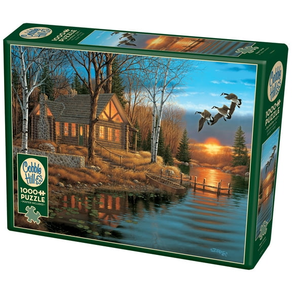 Cobble Hill 1,000 piece puzzle - Rest Stop - reference poster included