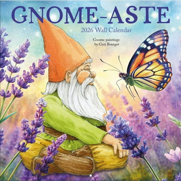 Turner Licensing, Gnome-Aste 2026 Wall Calendar, 12'' X 12'', 12-Month Calendar with Stapled Binding