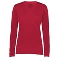 thumbnail image 1 of Ladies Momentum Long Sleeve T-Shirt, Scarlet - 3XL, 1 of 1
