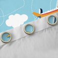 thumbnail image 4 of Castle Fairy Cartoon Plane Curtains Pack of 2 (42x84 Each) for Boys Girls,Kawaii Aircraft Curtains Blackout,Transportation Theme Bedroom Curtains,Ultra Soft Home Decor, 4 of 6