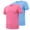 Hot Pink, variant on ZZwxWA Workout Tops for Men Summer Gift Plus Size Work Out Breathable T-shirt Printed Quick-Dry Short Sleeve Tshirts Cozy Style Male Holiday Beach Shirts Loose Fit Fashion Tops Casual V Neck Blouse