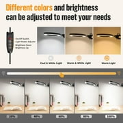 Magnifying Glass with Light,Light Magnifier Desk Lamp with Stand,Hobby Light Hand Free with 3 Color Modes, 72 LEDs-Hands Free Magnifiers Desk Lamp for Close Work, Repair, Reading, Crafting