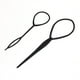 thumbnail image 2 of 2 agujas de plástico para trenzas de ganchillo, para hacer coletas, recogidos, accesorios de peluquería (negro), 2 of 7