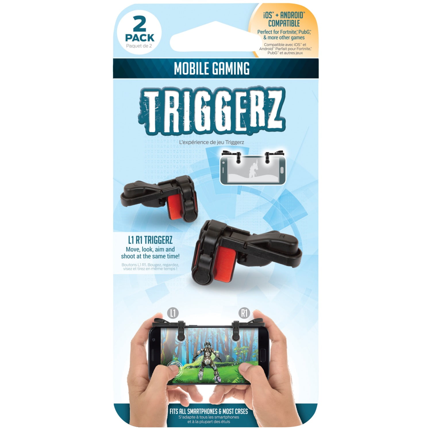 civilisere brugt Hollywood Z-Line ETZTRIG L1/R1 Triggers For Mobile Gaming - Walmart.com