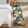 thumbnail image 3 of Yayeee Hallway Runner Rug 2'x6' Non Slip Machine Washable with Rubber Backing, Green Clover Pattern, 3 of 8