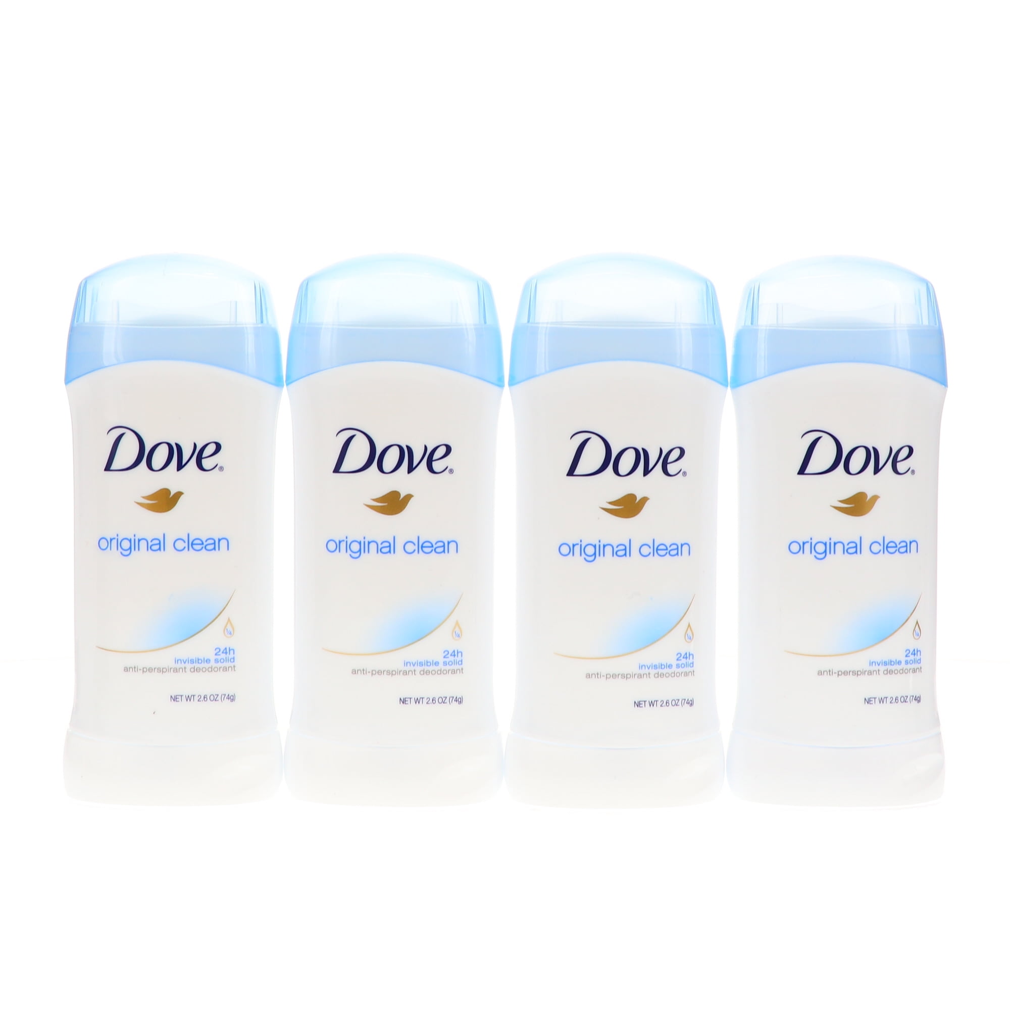 Dove Antiperspirant & Deodorant Original Clean 2.6 oz 4 Pack Walmart