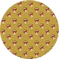 thumbnail image 1 of Ahgly Company Tapis d'Intérieur Lavables en Machine, Ronds, Transitionnels, Jaune Safran, Ronds de 5', 1 of 7