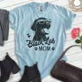 thumbnail image 2 of Black Lab Mom T-shirt, Unisex Women's Shirt, Labrador Retriever, Black Lab Owner, Best Dog Mom Gift, Heather Light Blue, 3X-Large, 2 of 6