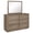 Barley Brown - Dresser with Mirror, variant on Kenora 6-drawer Dresser and Mirror Barley Brown