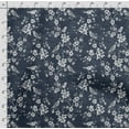 thumbnail image 4 of Soimoi Bird & Flowers Print Silk Fabric Decor Sewing Fabric By The Yard 42 Inch WideDecorative Fabric For Shirts, Suits, Ties-Blue, 4 of 5