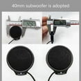 thumbnail image 2 of 2 Set Motorcycle 5.0 Bluetooth Helmet Intercom Universal Pairing Earphone Headset with CNC Noise Red, 2 of 5