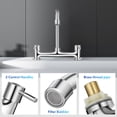 thumbnail image 4 of Grifo mezclador de fregadero de cocina, grifo de agua de doble función, grifo para lavabo, grifo para tocador de baño, 4 of 8