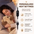 thumbnail image 2 of Dog Heating Pad for Period Cramps Menstrual Pain Relief, Portable Electric Heat Pads USB Powered, Cute Stuff Dog Plush Heated Stuffed Animals Gift, Gifts for Women Teen Girls Birthday Christmas, 2 of 9