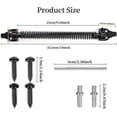 thumbnail image 3 of Self Closing Gate Spring Hardware Adjustable Metal Spring Closure Compatible Light To Heavy Duty Wooden Gates Door Fence Black Garden Gate Closer Comp, 3 of 5