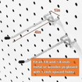 thumbnail image 3 of Pegboard Hooks Organizer Kit,4-inch Hooks For Organizing,60 Pack, 3 of 5