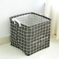 thumbnail image 3 of Ropa Plegable de Almacenamiento Cesto de Ropa Bolsas Organizador Cuadrado negro, 3 of 7