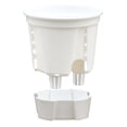 thumbnail image 4 of pot de Fleurs avec Fonction de drainage pour Intérieur et Extérieur (Transparent/blanc), 4 of 9