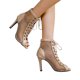 thumbnail image 2 of Zapatos Bomba Botines Verano Baile Sandalias Malla Altas Mujeres La Mujer., 2 of 8