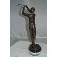 thumbnail image 5 of Nifao Golfer on Marble Bronze Statue – Home Office Decor Sculpture, 8"L x 8"W x 22"H, 5 of 12