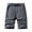 Gray, variant on Men's Cargo Bermuda Shorts Casual Cotton Pockets Shorts Pants Outdoor Fishing Utility Work Short with Belt